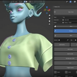智能服装设计布料模拟生成器Blender插件V2.3
