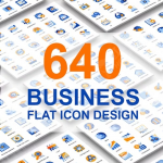 【矢量素材】640种网络数据电子信息商务服务