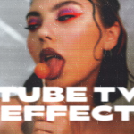 【PSD模板】复古老式显像管电视机显示模糊故障斑点颗粒条纹特效