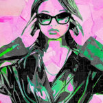 【PSD模板】色块拼贴组合颜料涂抹效果