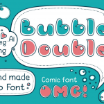 【字体】圆润可爱手写卡通漫画风格娃娃体创意设计英文字体