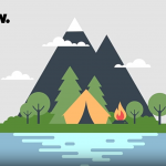 PR模板-二维扁平化场景搭建背景图形MG动画