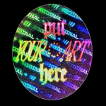 【PS样机】全息镭射渐变不干胶标签贴纸样机生成器