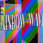 【图片素材】80张复古CRT电视彩虹扭曲波纹渐变信号故障纹理