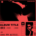 【PS样机】5款潮流时尚音乐唱片CD光盘艺术封面包装