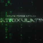 【PR模板】黑客帝国数字代码矩阵背景开场文字标题动画