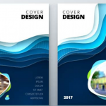 剪纸风格画册封面,剪纸风格矢量素材