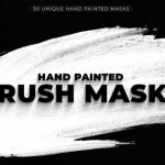 30个手绘毛笔笔触PNG素材