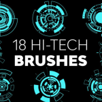 18组高科技PS笔刷