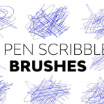 钢笔涂鸦画笔-适用于PS钢笔涂鸦笔刷素材