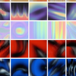 【图片素材】126款潮流酸性噪点颗粒迷幻波纹彩虹棱镜扭曲