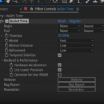 AE插件-人工智能子弹时间插帧流畅慢动作特效 Bullet Time v1.2.1 Win
