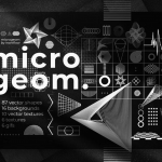 【矢量素材】100+潮流时尚抽象线条几何概念艺术图形粗糙纹理