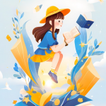 世界读书日插画海报PSD分层素材