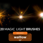 20种魔法散景光晕Photoshop数字画笔