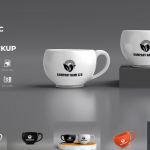 逼真的茶杯样机,茶杯样机,杯子样机模型