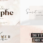 极简品牌logo杂志排版装饰英文字体