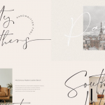 轻奢极简英文字体