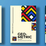 9款时尚孟菲斯抽象封面设计矢量素材