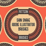 【AI笔刷】22支蛇类爬行动物皮肤鳞片纹理绘画