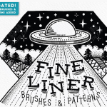 【AI笔刷】50支素描点线阴影锯齿手绘插画艺术设计