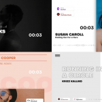 【FCPX插件】45个音频可视化封面图形包装展示动画