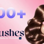 100+头发发丝PS笔刷