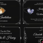 达芬奇婚礼请柬照片模板