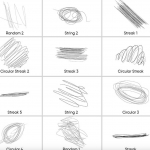 艺术线条逼真铅笔Photoshop笔刷