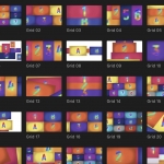 FCPX插件40组多屏多图网格分屏切换过渡转场预设