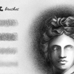 50种铅笔绘画笔刷