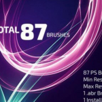 87种抽象线条光线笔刷