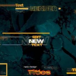 达芬奇故障气泡简单标题模板