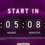 AE模板-数字时钟倒计时文字标题动画