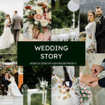 电影婚礼人像摄影后期调色Lightroom预设