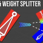 Blender简化骨骼绑定绘制 Bone & Weight Splitter V1.0