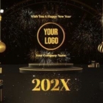 新年快乐Logo动画PR模板