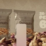 3D花生漫画袋产品展示AE模板