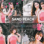 【LR预设】淡雅时尚可爱少女风桃粉色调户外人像摄影调色