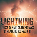 闪电粉尘与烟雾电影特效叠加PR模板