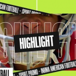 美式橄榄球运动联赛宣传片PR模板