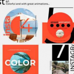 Instagram社交媒体展示PR模板