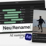 AE-基于图层内容AI智能识别快速自动重命名工具 NeuRenamer v1.0.2Mac
